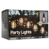 kerti lámpafüzér party light 10led/ 7,5m fekete