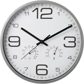 Falióra 30Cm Hőmérővel Fehér