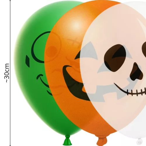 3 Db-Os Halloween Led-Es Dekoratív Lufi