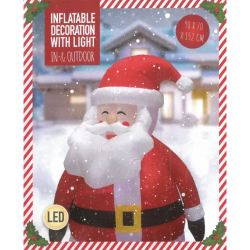 Felfújható Mikulás Önfújós Kültéri 150 Cm Led