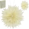 3D Dekoratív Papír Csillag 50Cm Fehér