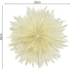 3D Dekoratív Papír Csillag 50Cm Fehér