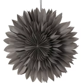 Dekoratív Függő Papír Csillag 3D 50Cm Szürke