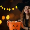 Halloween Koponyafüzér 10 Led