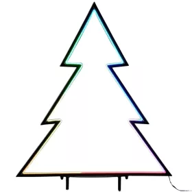   Neon Karácsonyfa 150 Led Rgb Távirányító 32 Funkciós Időzítő 53X75Cm Luca