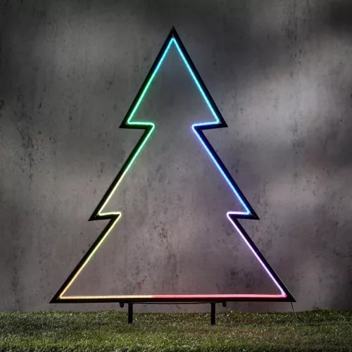 Neon Karácsonyfa 150 Led Rgb Távirányító 32 Funkciós Időzítő 53X75Cm Luca