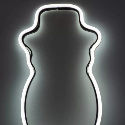 Neon Hóember Fehér 81 Led-Es Elemmel Működő 14,5X96Cm Luca