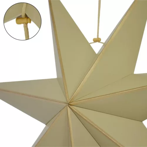 Dekoratív Akasztható Csillag Fsc 18X75Cm Bézs 7 Kara Csillám