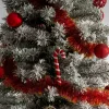 karácsonyfadísz Gömbös Üveg Mátrix Cukor Gyertya Csillámmal