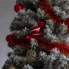 karácsonyfadísz Gömbös Üveg Mátrix Cukor Gyertya Csillámmal