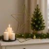 Dekoratív Csillag Fém Állvány 50Cm Arany Csillámmal