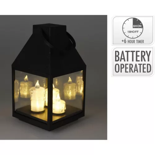 Adventi Lámpás Roraty Led 25Cm 3 Gyertya