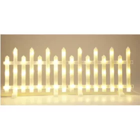 Dekoratív Led Kerítés 8 Db Meleg Fehér
