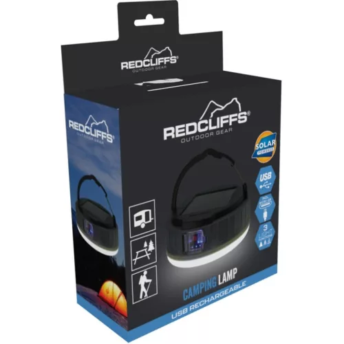 Redcliffs Usb Napelemes Kempinglámpa