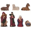 karácsonyi Jelenetes Figura 7 Db 6,5 Cm