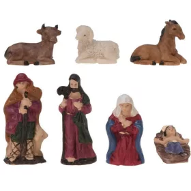 karácsonyi Jelenetes Figura 7 Db 6,5 Cm