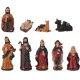 karácsonyi Jelenetes Figura 9 Db 16 Cm