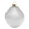 karácsonyfadísz Üveg Csepp Matrix Gömb 2 Db Led 12 Cm Antracit