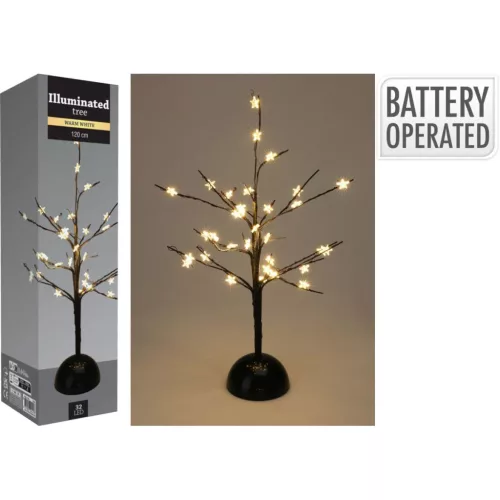 Díszkarácsonyi Fa 32 Led Meleg Fehér 40Cm