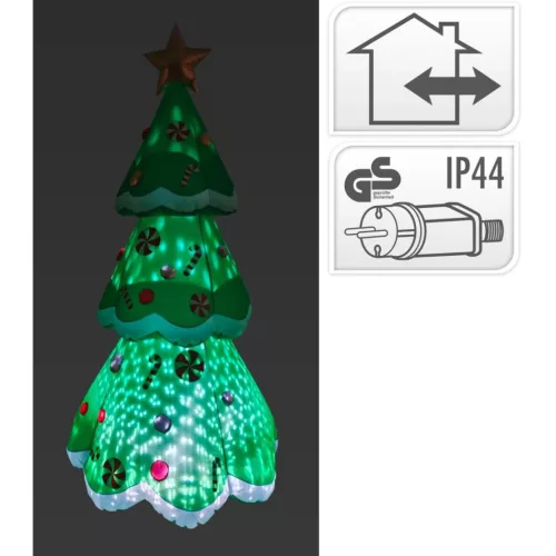 Önfelfújható, Kültéri, 240 Cm-Es Led-Es Karácsonyfa