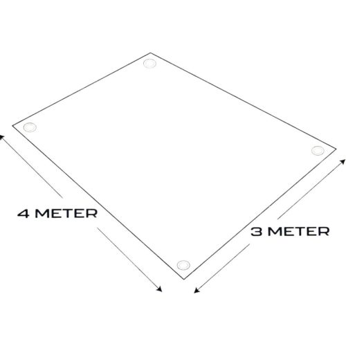 Redcliffs 3X4M Sátoralátét