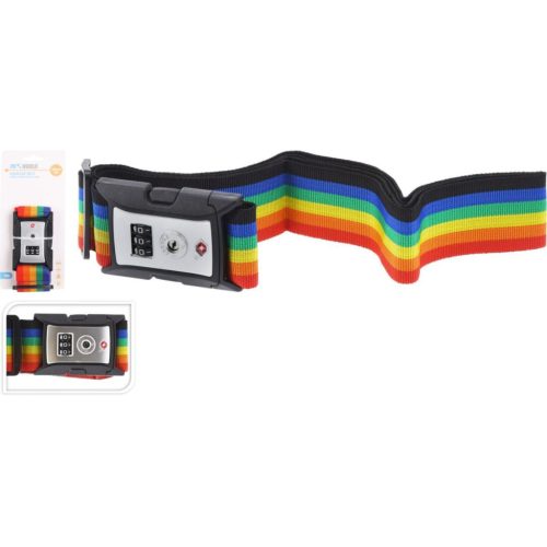 Univerzális Biztonsági Pánt Bőröndönhez 180X5Cm Proworld Kóddal, Többszínű