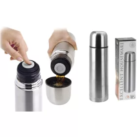 Ezüst 500Ml-Es Utazó Termosz