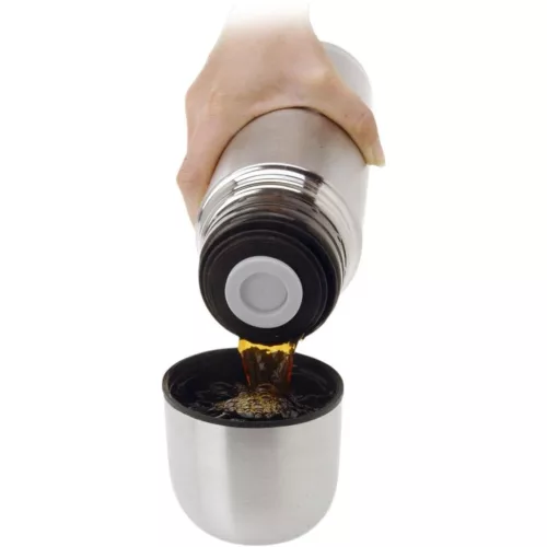 Ezüst 1000Ml-Es Utazó Termosz