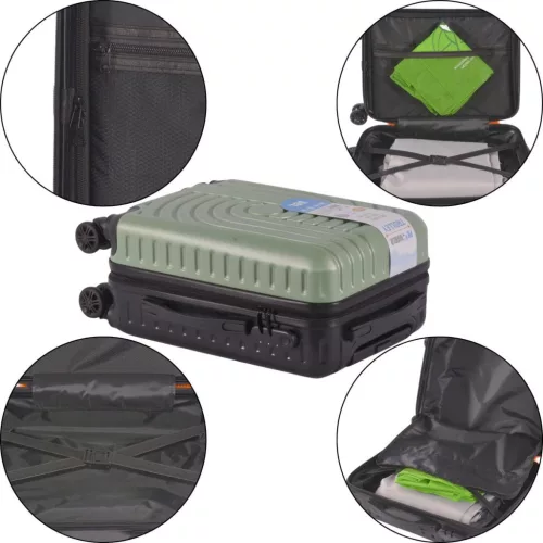 Utazóbőrönd 38L Proworld Green