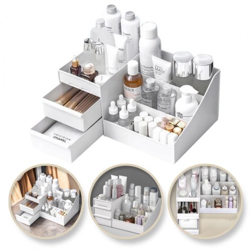 Kozmetikai rendszerező fehér 25,5x15,5x11,5 cm CB15B