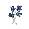 Dekoratív CRYSTAL virág bross BZ106