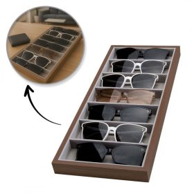   7 rekeszes doboz szemüvegnek vagy kiegészítőknek, tok, szervező PDMDF08