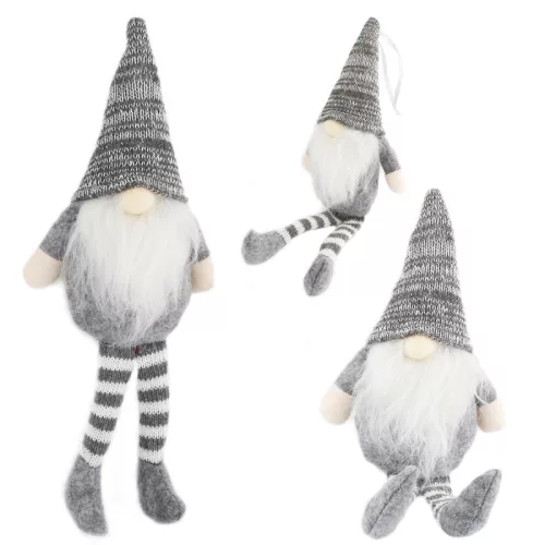 Mikulás, karácsonyi törpe, plüss karácsony 18 cm KSN12B