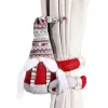 Mikulás, Karácsonyi Törpe, Tépőzár, 38 cm, Norvég Minták KSN24