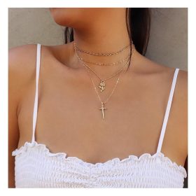 Finom, többszínű nyaklánc N748