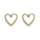Matt szív alakú fülbevaló K1521
