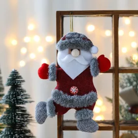 Mikulás a karácsonyfán KARÁCSONY függő 18,5 cm KSN56