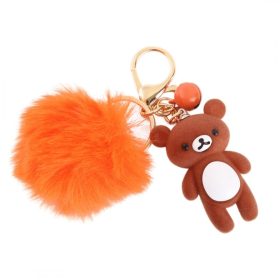 Rudy plüssmackó pomponos kulcstartóval BRL164RUD