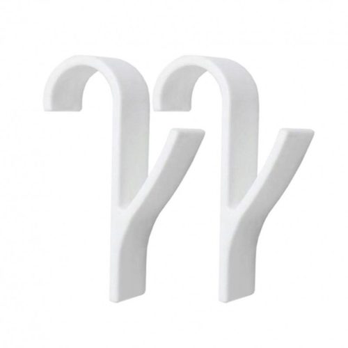 Akasztó, tartó, kampó radiátorhoz, zuhanyhoz, fehér, 2 db-os szett U16BZESTAW2