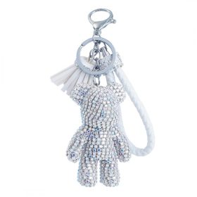 XL kristályos mackó kulcstartó BRL262