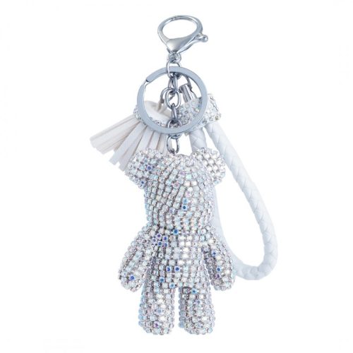 XL kristályos mackó kulcstartó BRL262