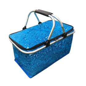   Összecsukható termo bevásárlókosár, piknik 47x27x23cm KP01WOD