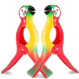   Törölközőtartó csiptető 13 cm strandra Parrot KLP01 2 db