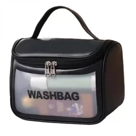 Összecsukható kozmetikai táska WASHBAG fekete KS46CZ