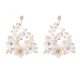 BOHO esküvői fülbevaló kristályokkal, rozsdamentes acél, KOLS01