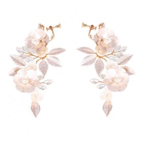   BOHO esküvői alkalmi fülbevaló kristályokkal, rozsdamentes acél, KOLS08