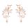 BOHO esküvői alkalmi fülbevaló kristályokkal, rozsdamentes acél, KOLS08