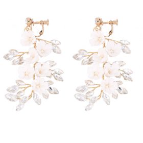   BOHO esküvői fülbevaló kristályokkal, rozsdamentes acél, KOLS16