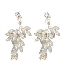   BOHO esküvői fülbevaló kristályokkal, rozsdamentes acél, KOLS19