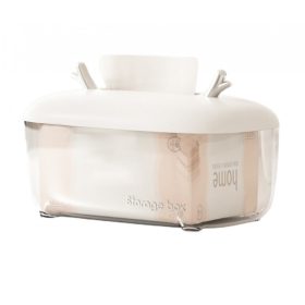   Zsebkendő-rendszerező doboz, dekoratív zsebkendőtartó, fehér CB31